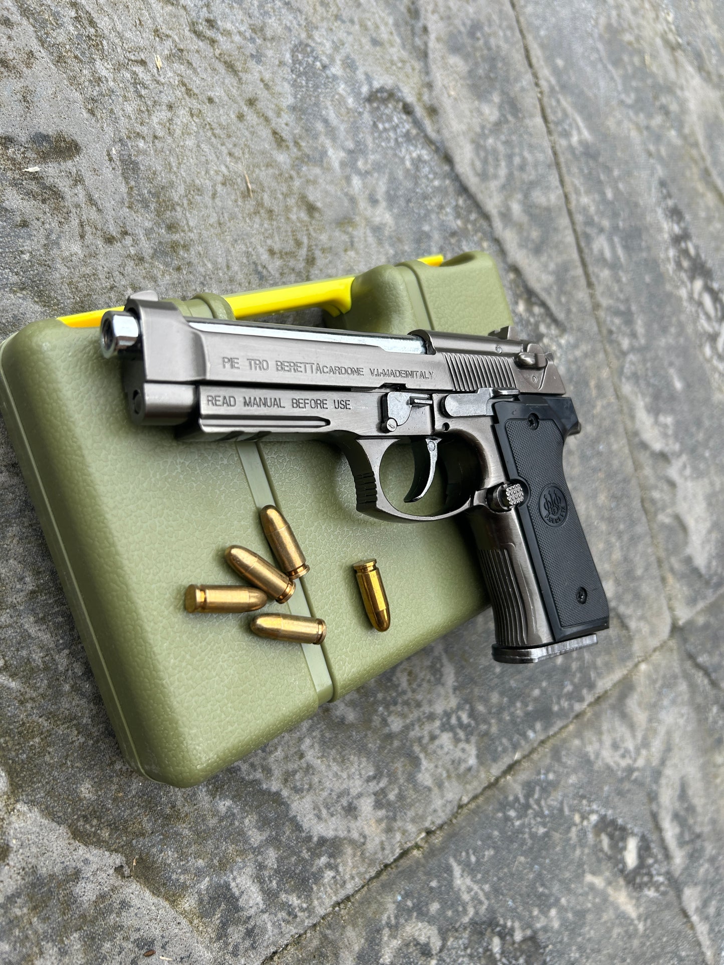 M9 Pistol Miniature Scale Model Pistol | 50% Size ALLOY ARMY