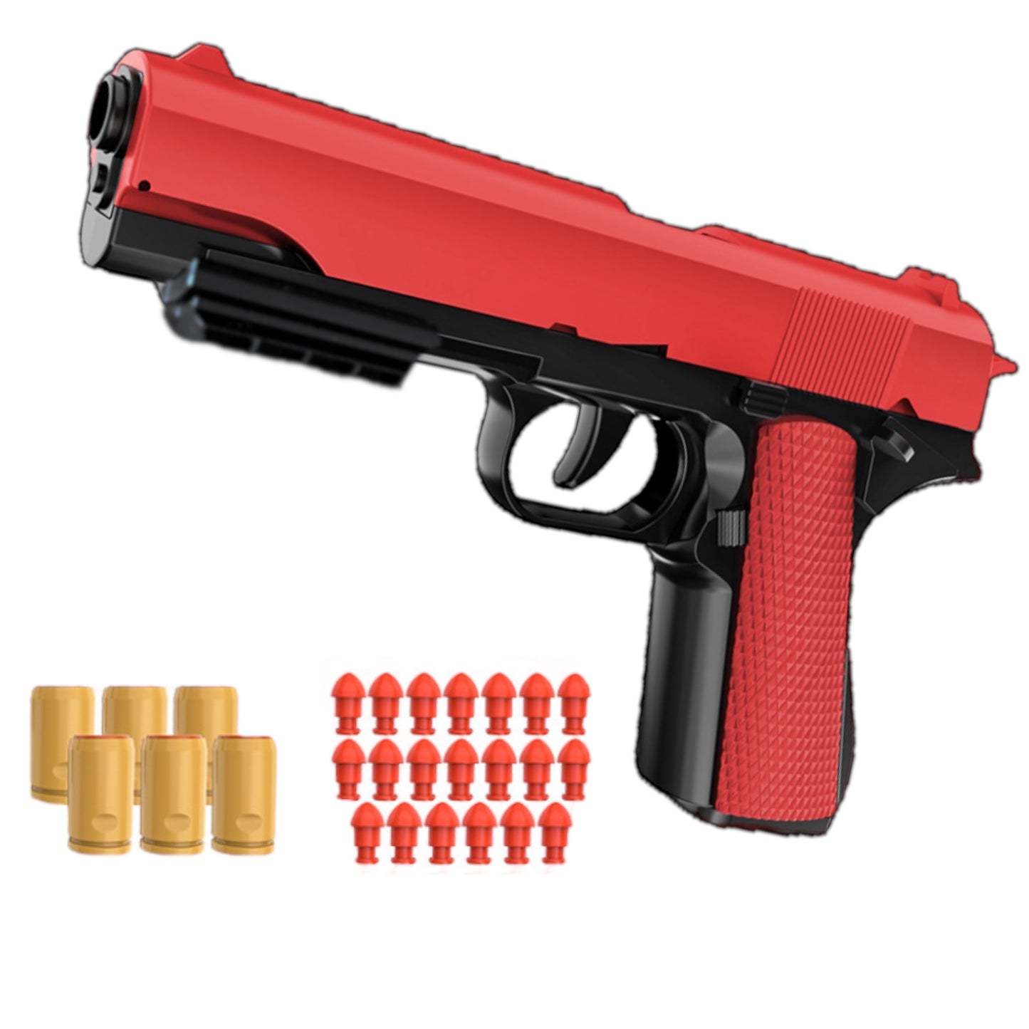 1911 Semiauto Shell Ejecting Dart Blaster Blowback Cosplay Prop Toy Gun