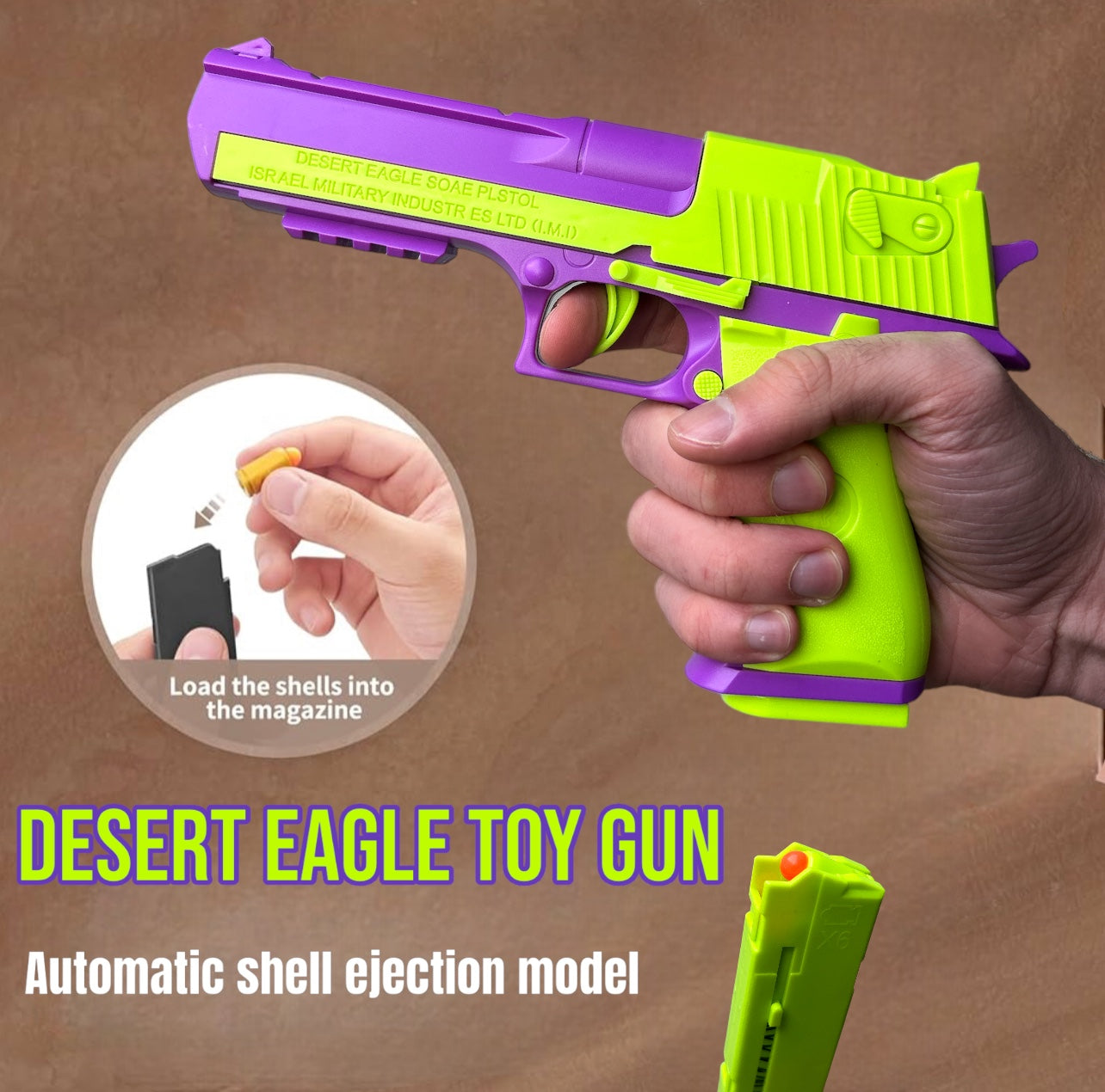 Desert Eagle Semiautomatic Blowback Dart Blaster - Toy Gun