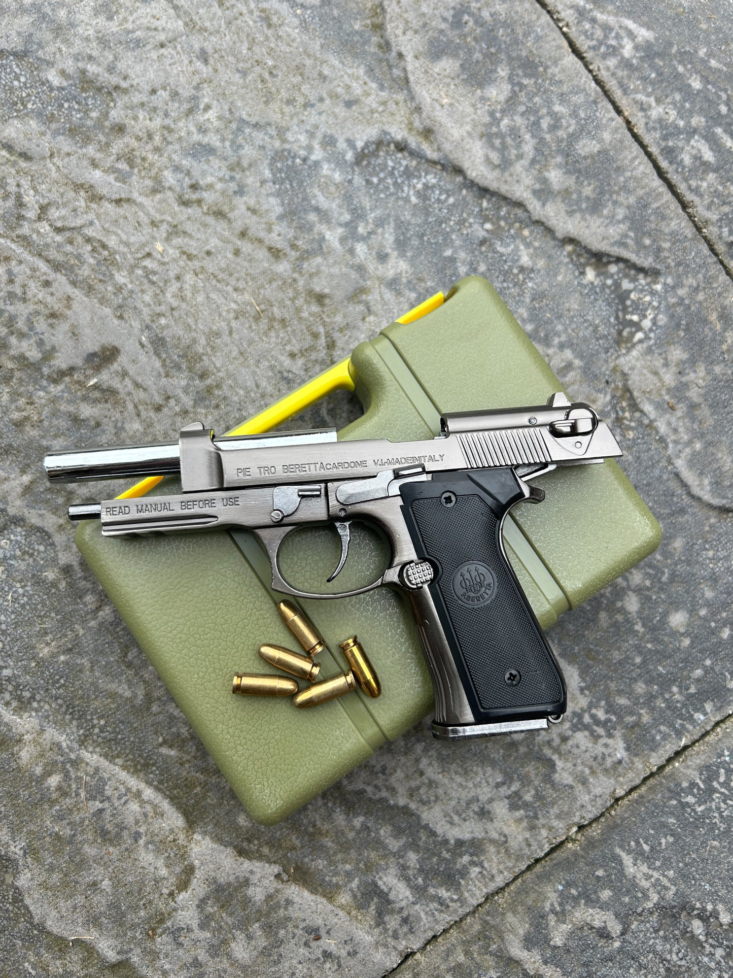 M9 Pistol Miniature Scale Model Pistol | 50% Size ALLOY ARMY