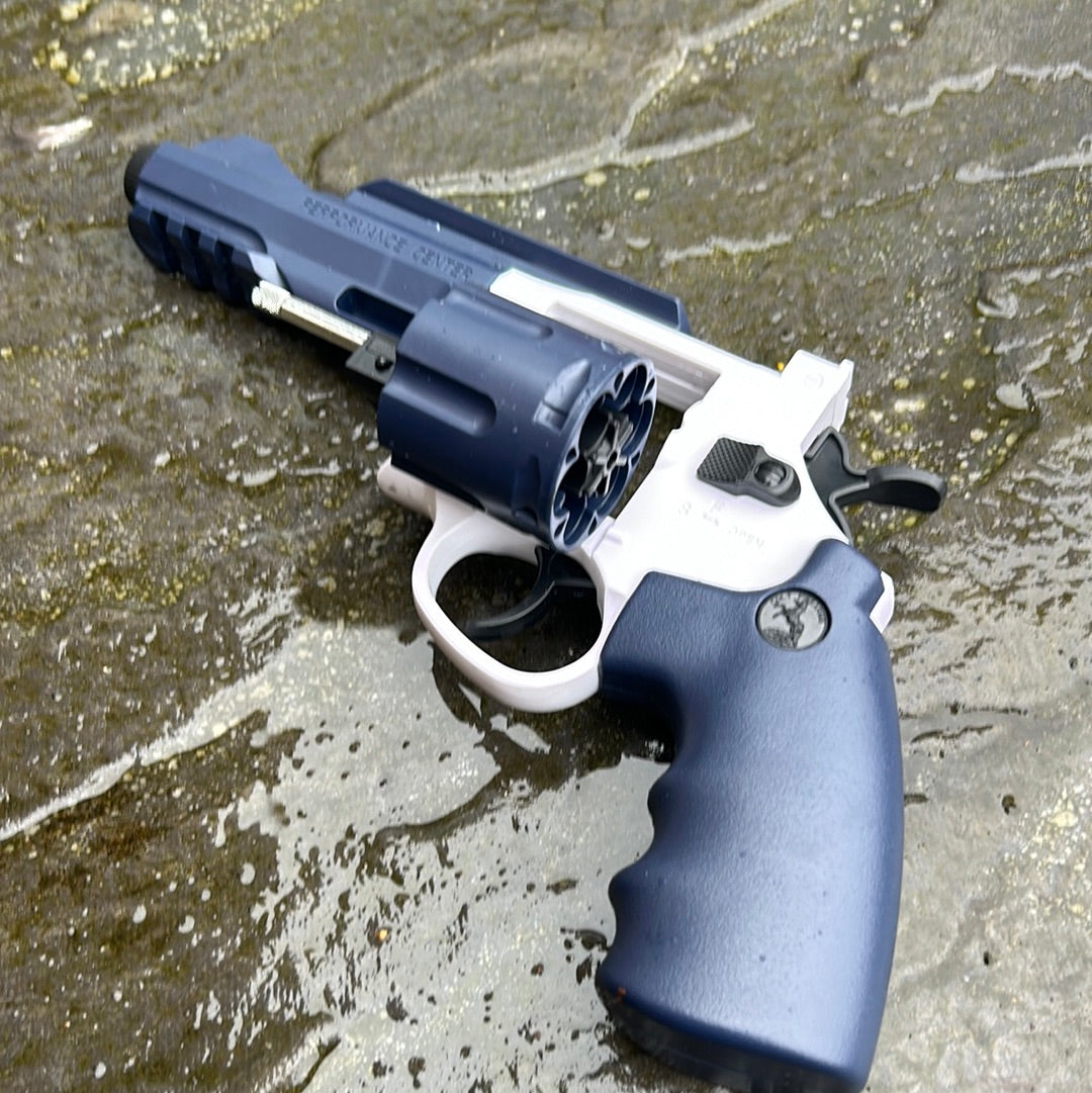 Tactical Revolver Semiauto Pistol Shell Ejecting Soft Dart Blaster | Cosplay Prop Toy Gun