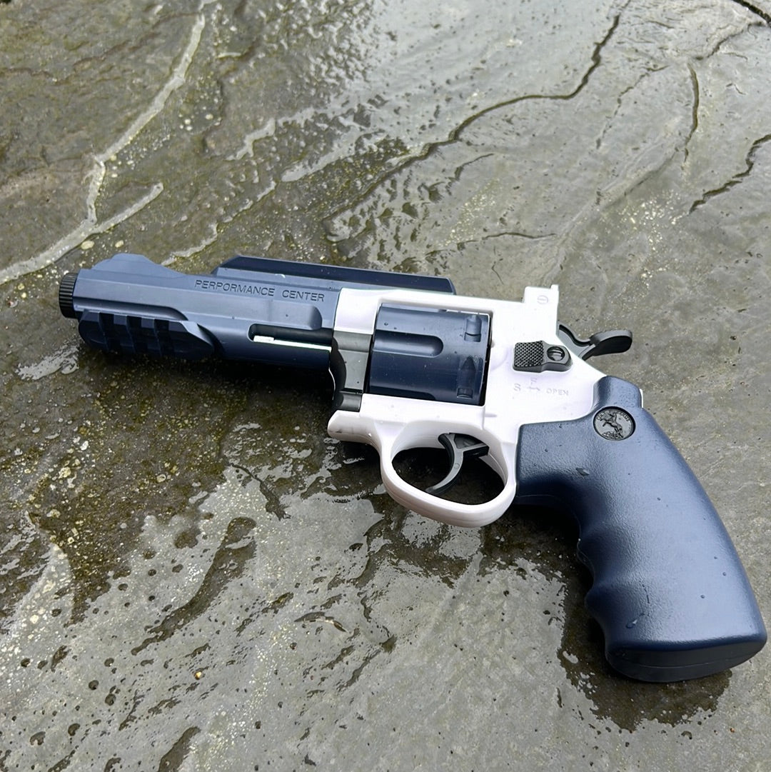Tactical Revolver Semiauto Pistol Shell Ejecting Soft Dart Blaster | Cosplay Prop Toy Gun