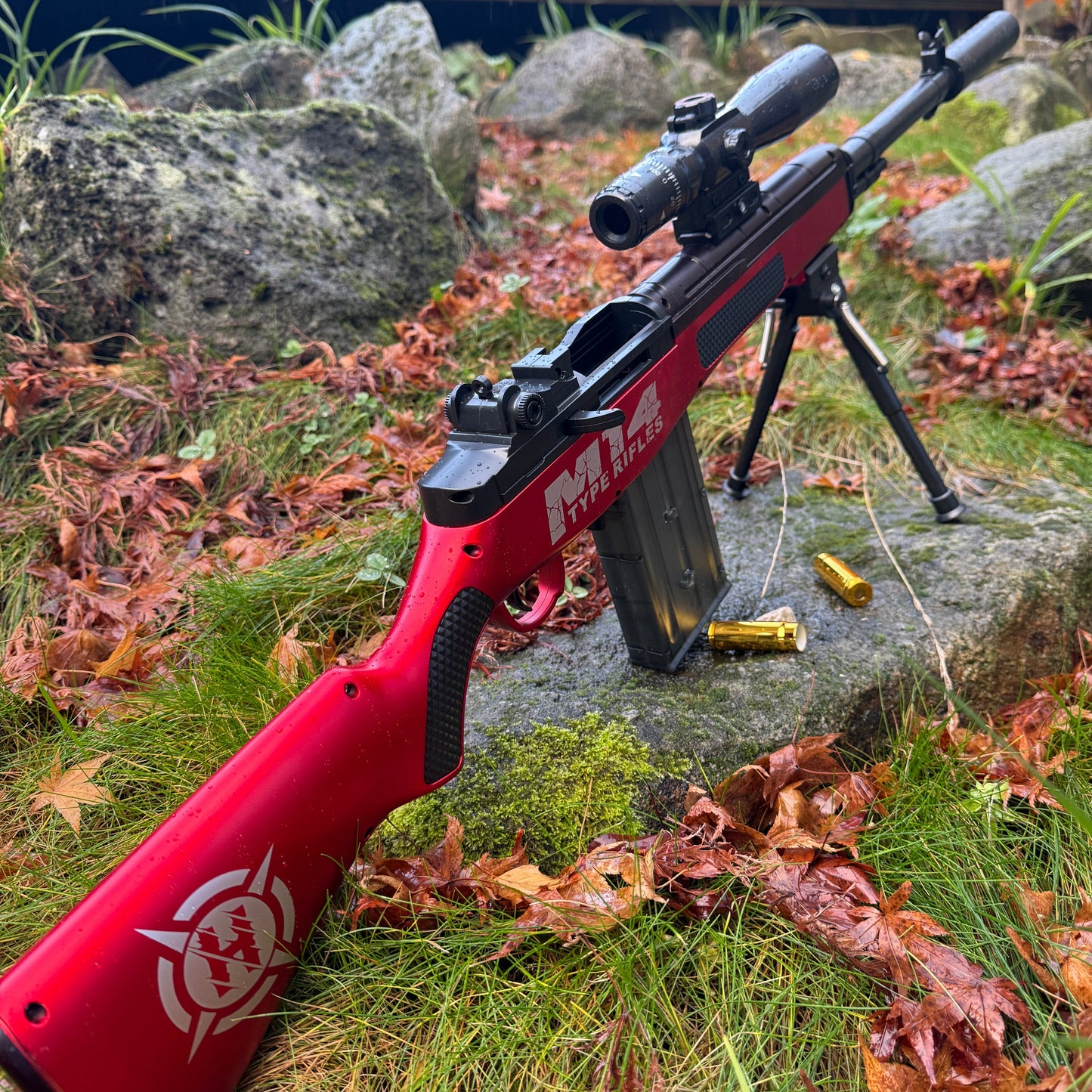 M14 Battle Rifle Shell Ejecting Toy Gun Foam Dart Blaster