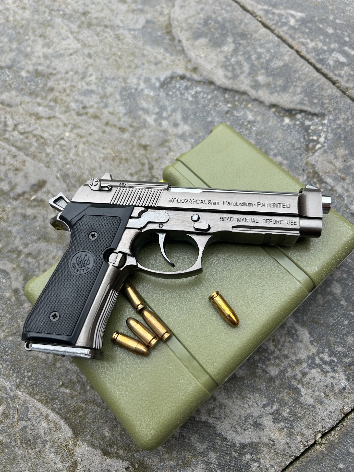 M9 Pistol Miniature Scale Model Pistol | 50% Size ALLOY ARMY