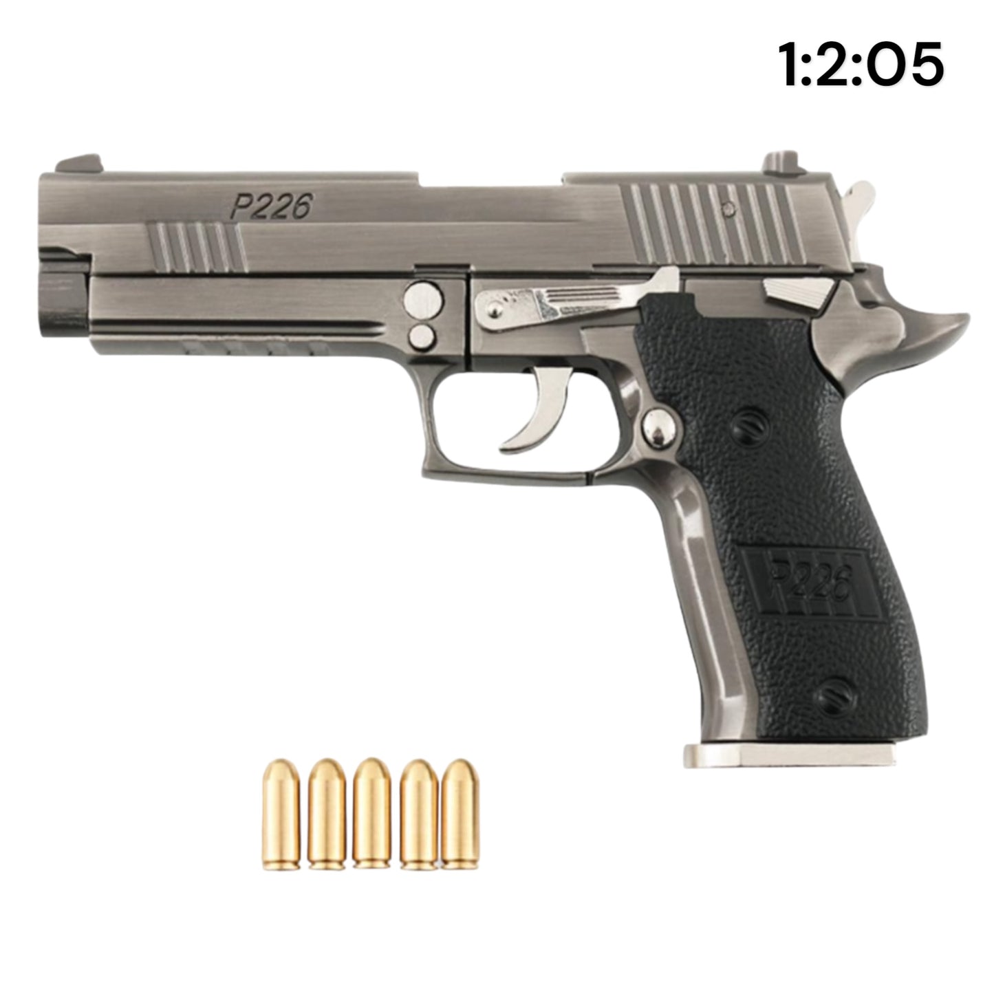 Miniature P226 Pistol 1:2 Scale Model with Ejecting Shells and Moving Parts | ALLOY ARMY