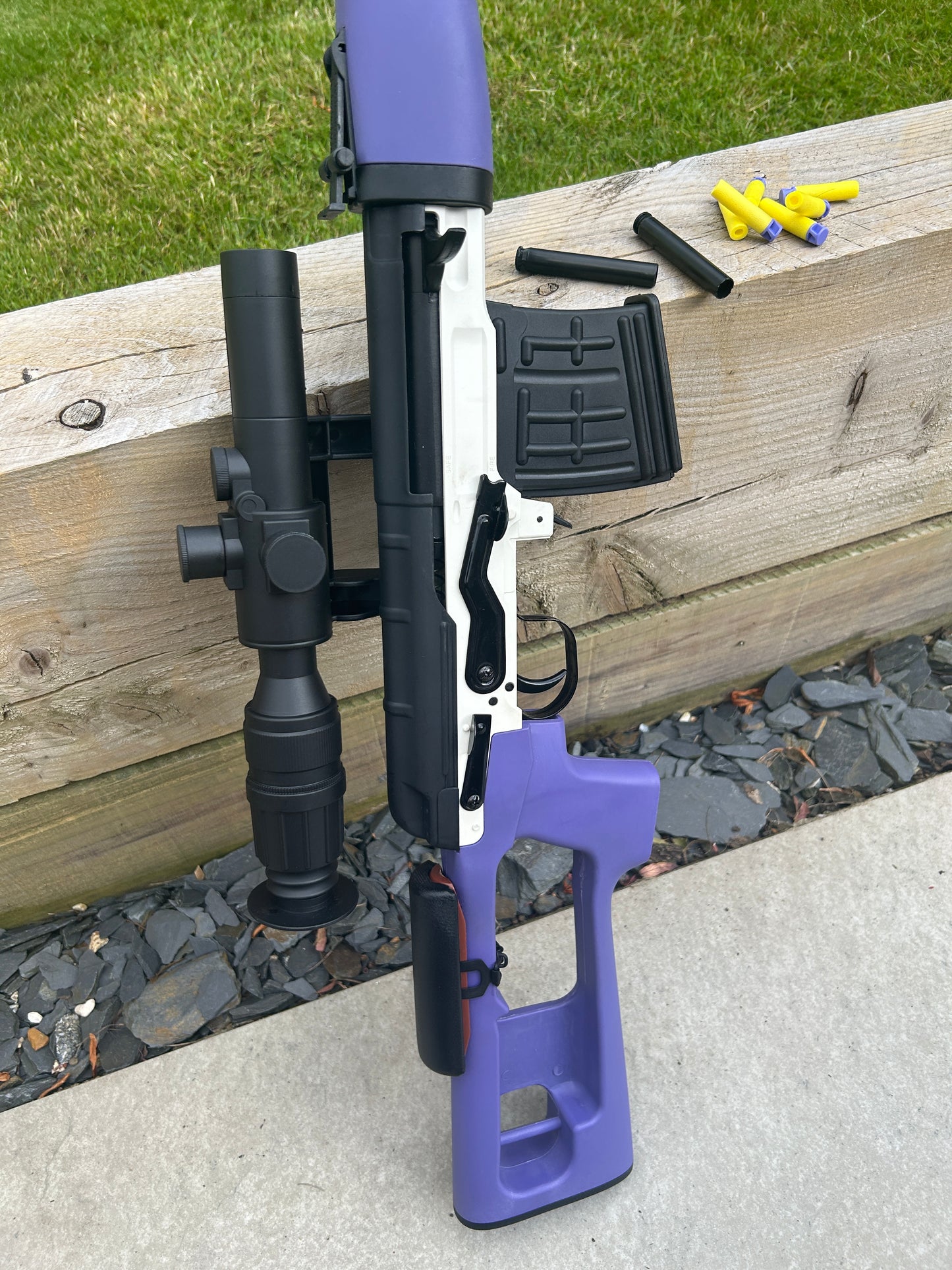 SVD Druganov Sniper Rifle Shell Ejecting Dart Blaster & Cosplay Gun