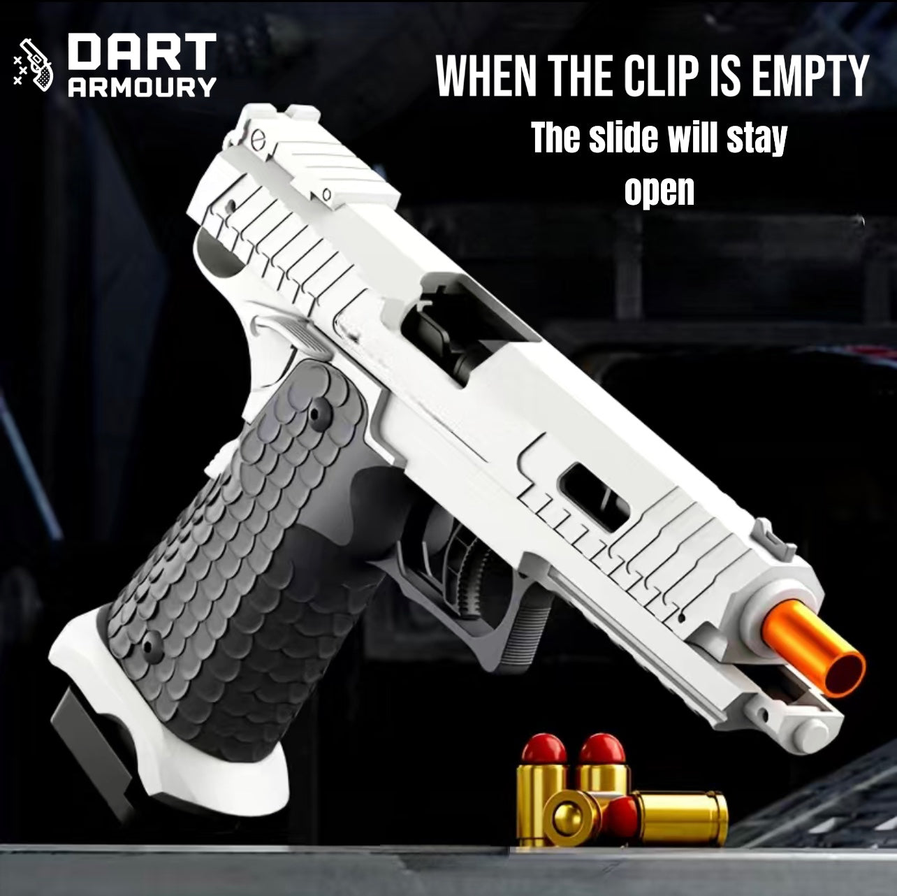 1911 Tactical Blowback Pistol Semiauto Dart Blaster Toy Gun