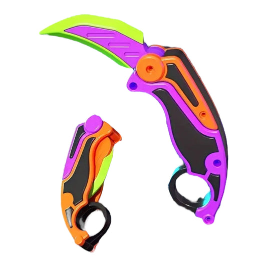 Karambit Toy Fidget Knife - Folding Flick Safety Blade