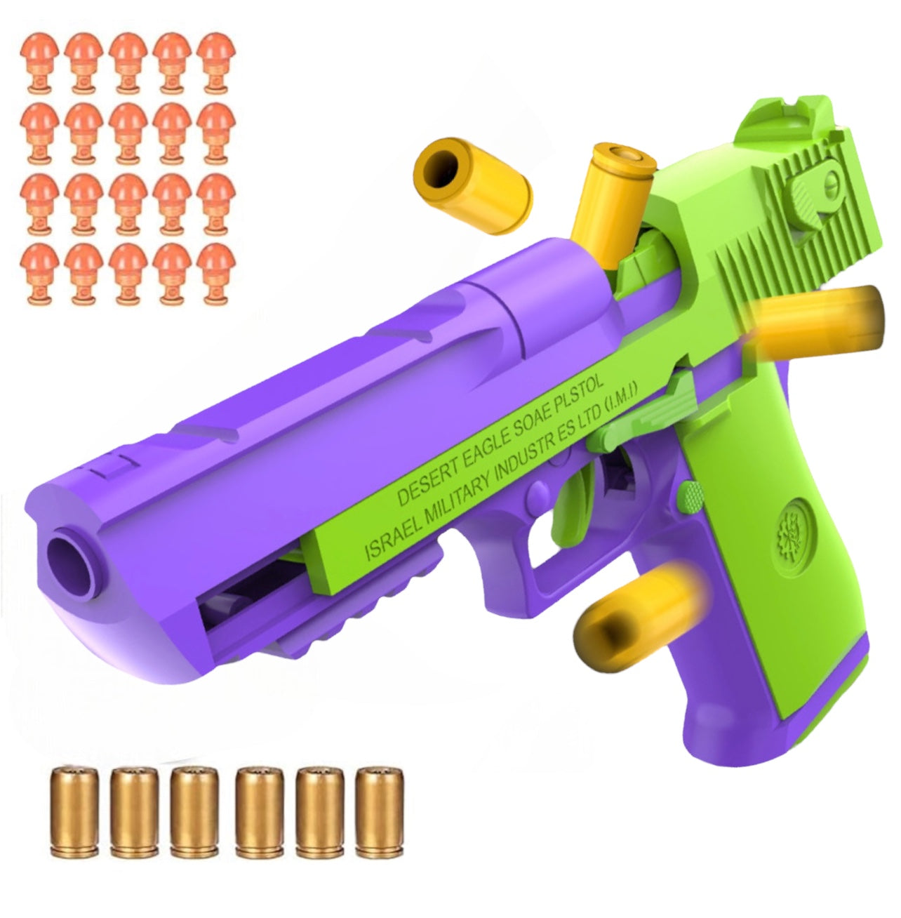 Desert Eagle Semiautomatic Blowback Dart Blaster - Toy Gun