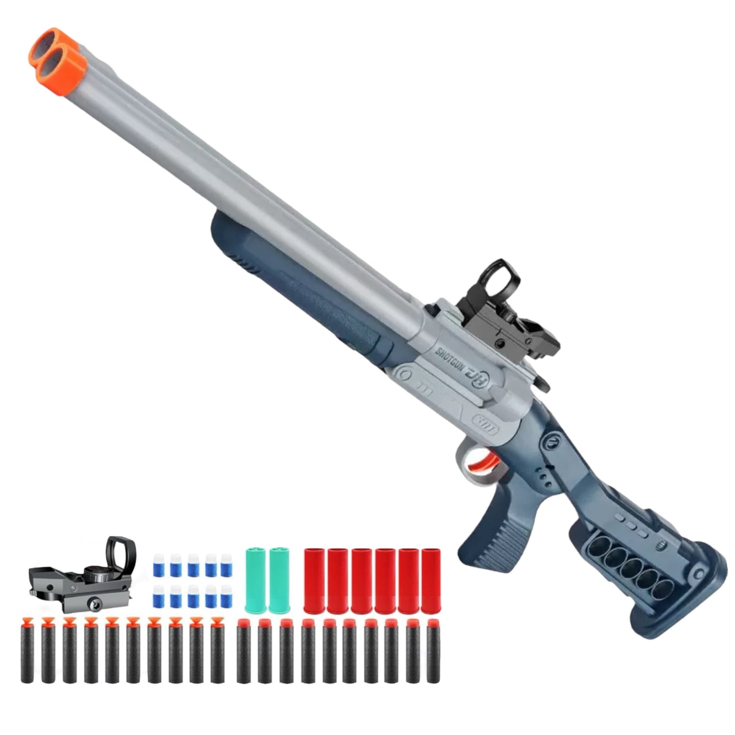 Double Barrel Shotgun Shell Ejecting Dart Blaster & Cosplay Gun