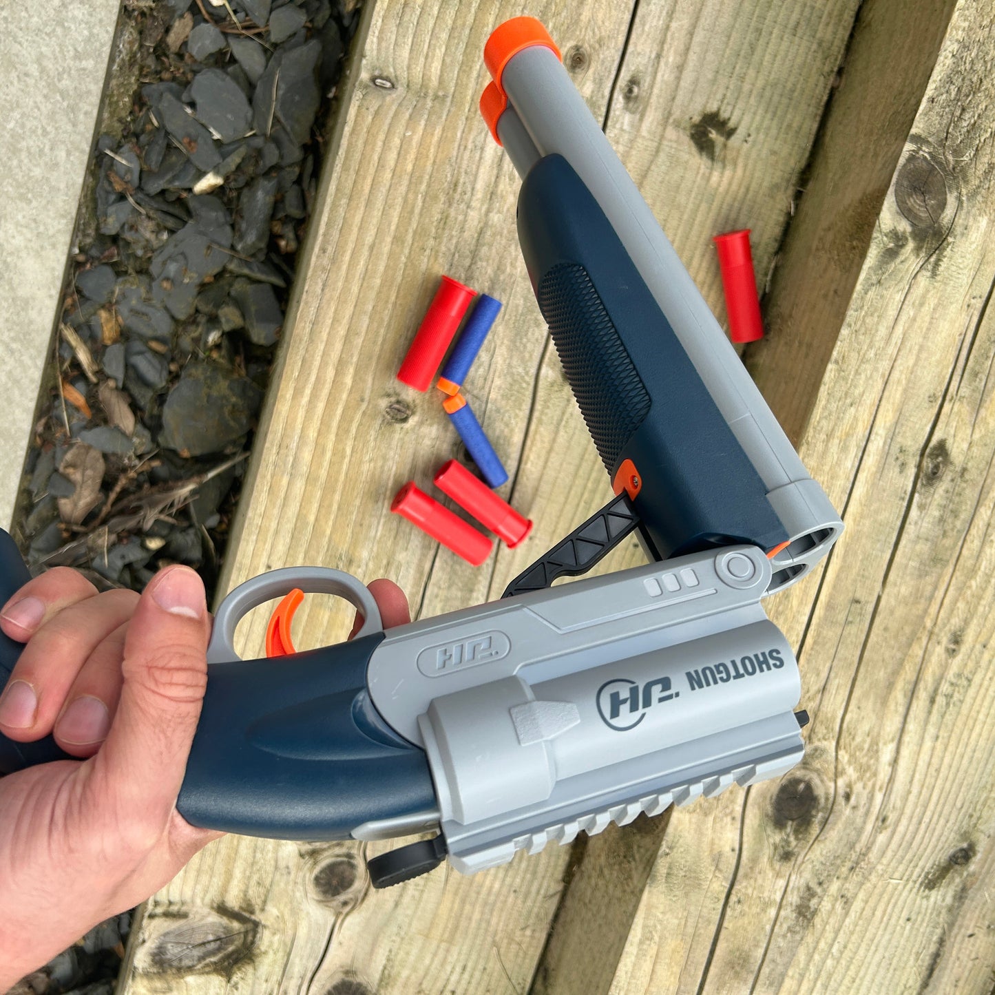 Sawn-Off Double Barrel Shotgun - Shell Ejecting Dart Blaster Cosplay Gun