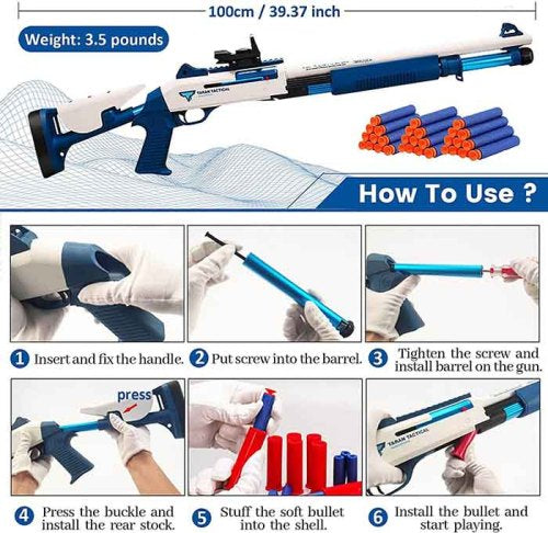 UDL M1014 Shell Ejecting Foam Dart Shotgun Toy Gun | Cosplay Prop