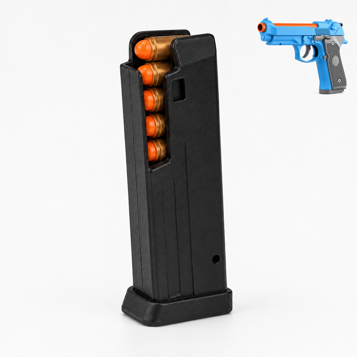 Spare magazine loaded with toy shells and darts for the M9A3 toy pistol