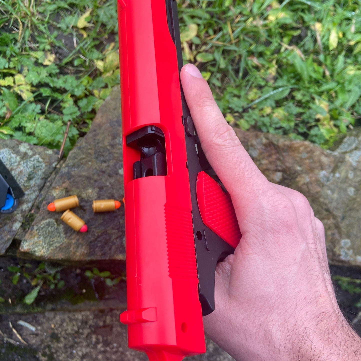 1911 Semiauto Shell Ejecting Dart Blaster Blowback Cosplay Prop Toy Gun
