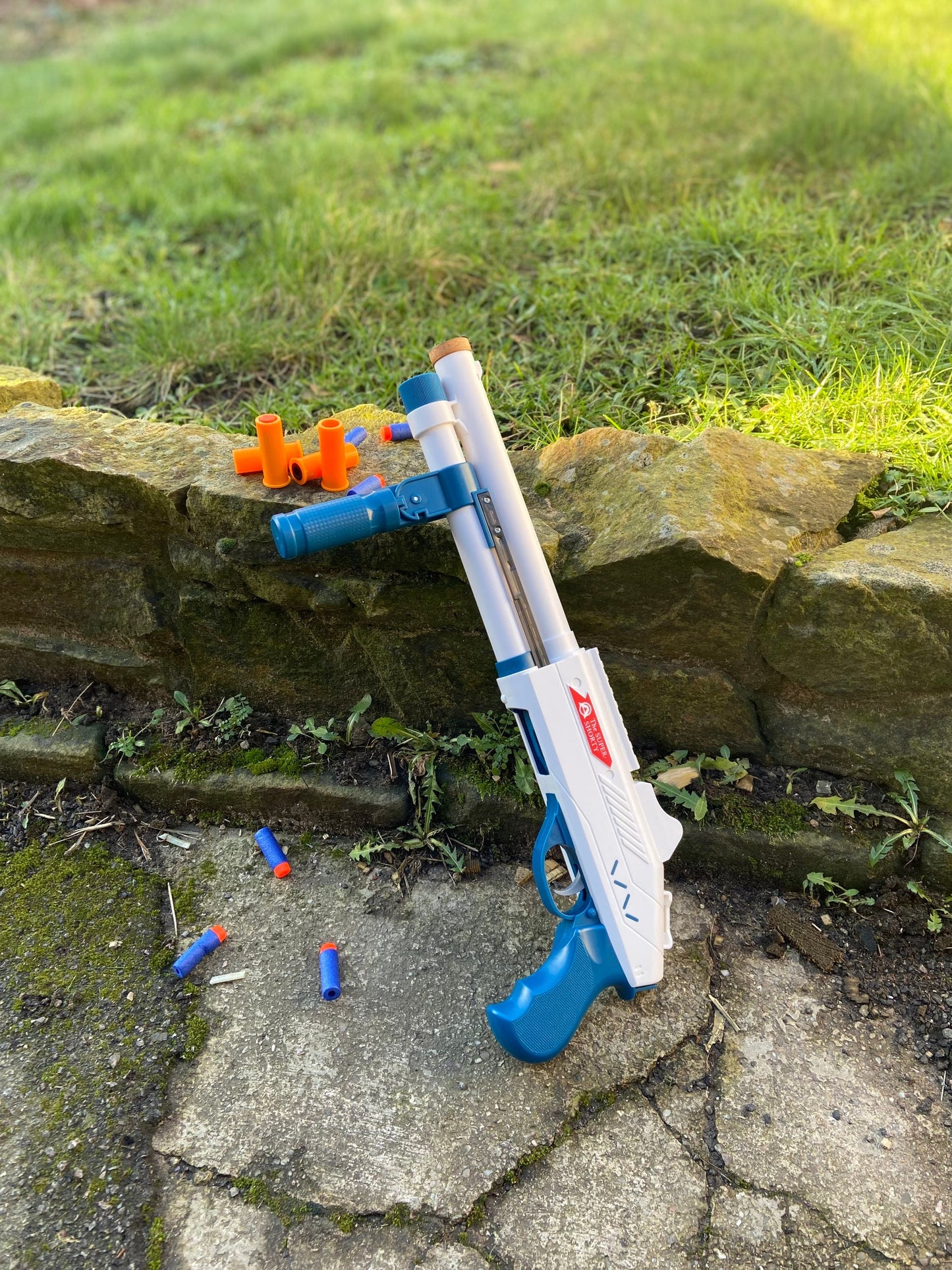 M870 Shorty Pump Action Shell Ejecting Dart Blaster - Cosplay / Prop Toy Gun