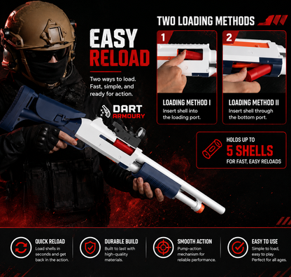 M1014 Lite Pump Action Shell Ejecting Soft Dart Shotgun