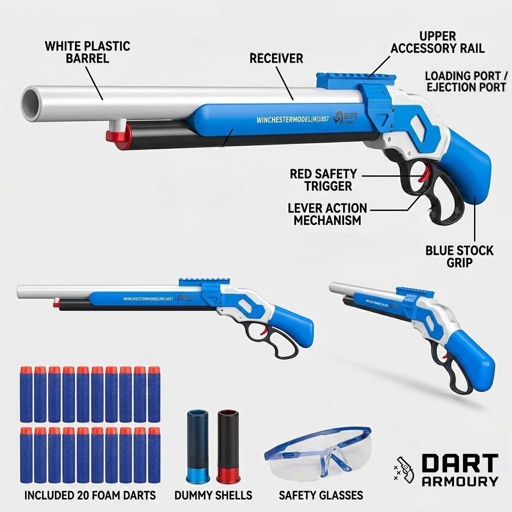 おもちゃ STRIKE VENT ATTACK 1000 Model 1887 Shell Ejecting Dart Blaster - Cosplay Shotgun Gun Toy