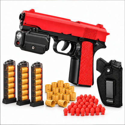 1911 Carry Kit bundle — 1911 pistol, 2 extra magazines, 24 shells + 200 darts, holster, tactical light & laser