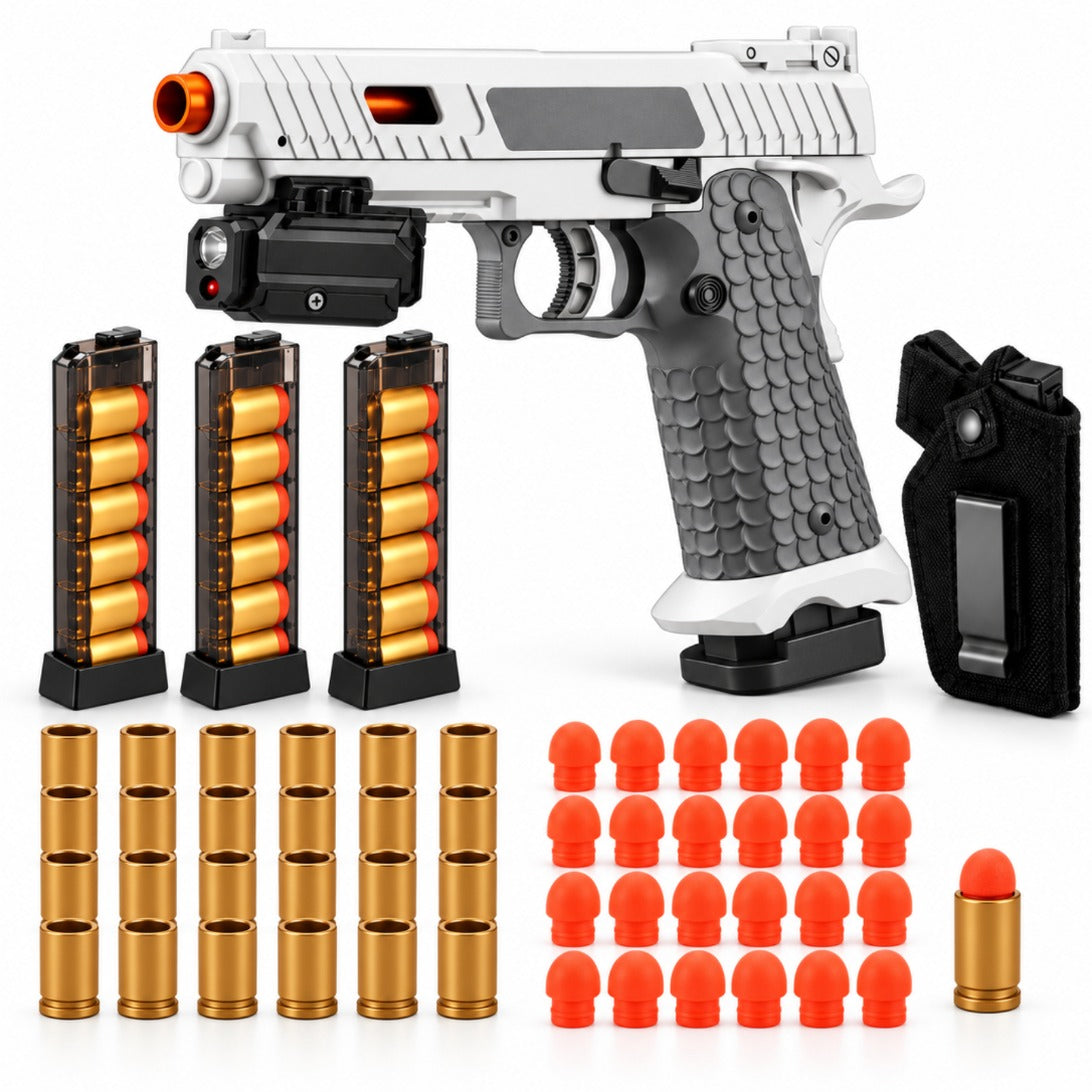 1911 Tactical Fully Loaded bundle — 1911 Tactical pistol, 3 magazines, 24 shells + 200 darts, holster, tactical light & laser