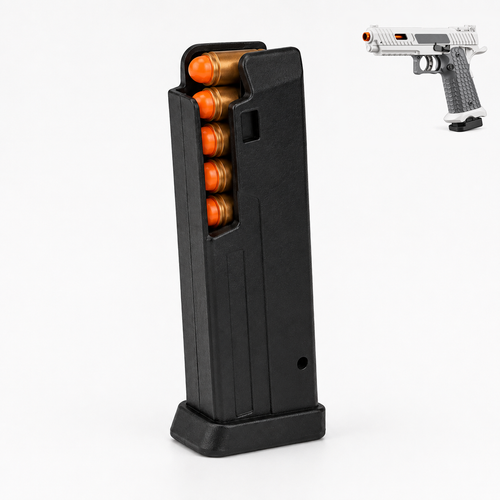 Spare magazine loaded with toy shells and darts for the 1911 Tactical toy pistol