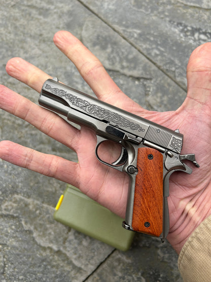 1911 ‘Cartel’ Miniature Scale Model Metal Pistol with Moving Parts Ejecting Shells | ALLOY ARMY