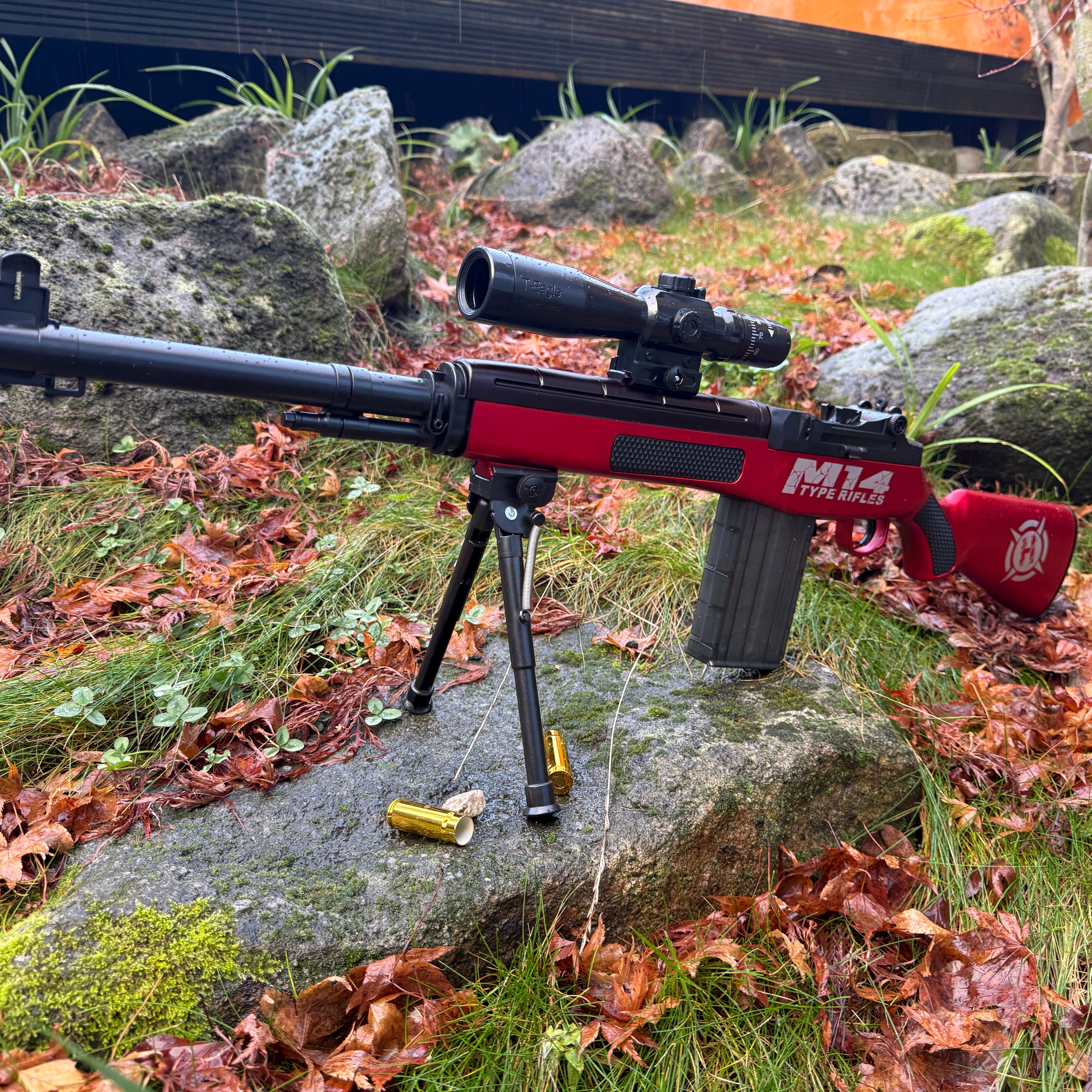 M14 Battle Rifle Shell Ejecting Toy Gun Foam Dart Blaster – Dart