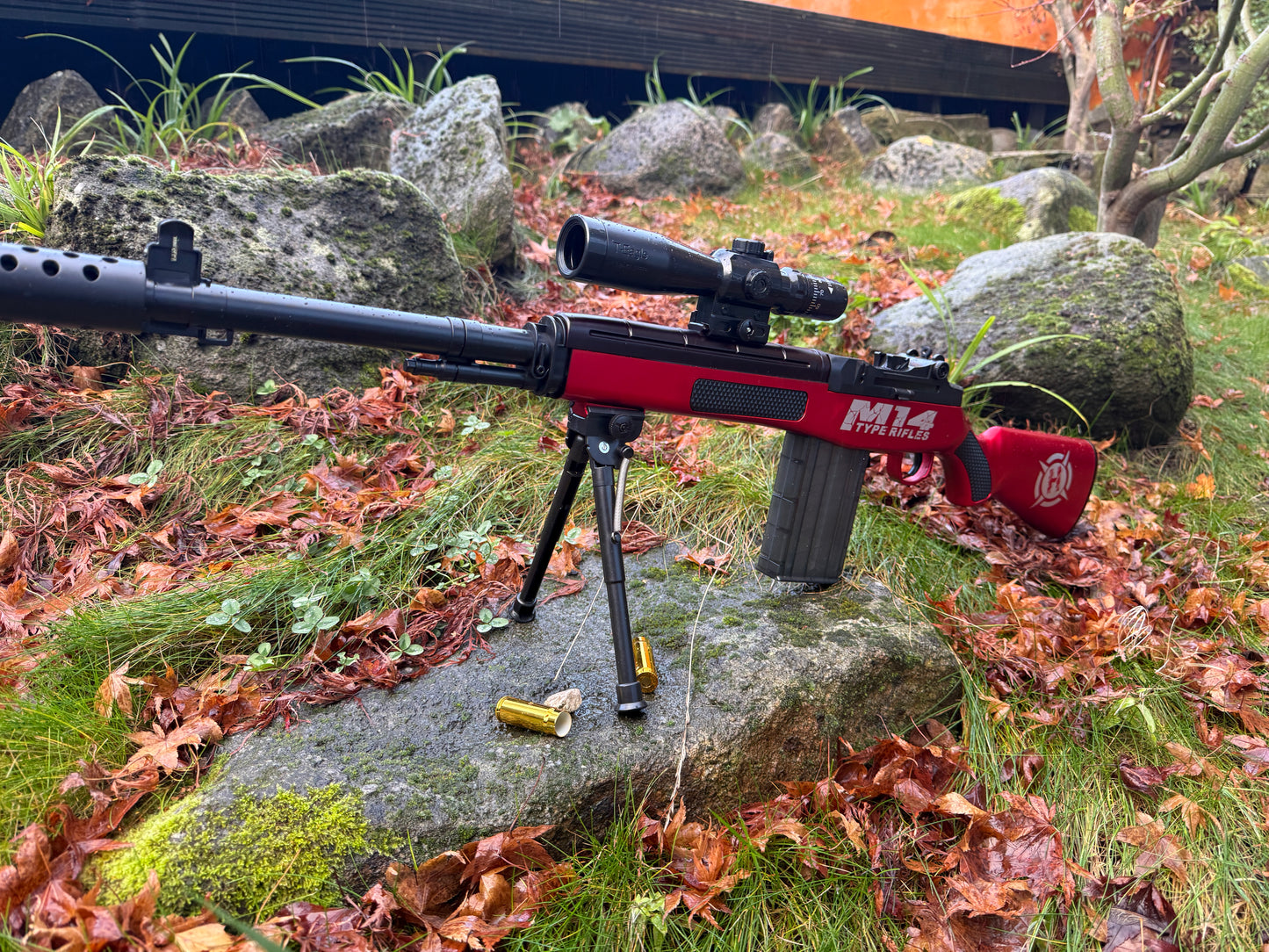 M14 Battle Rifle Shell Ejecting Toy Gun Foam Dart Blaster