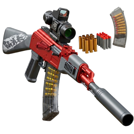 AK-47 Shell Ejecting Toy Gun Foam Dart Blaster