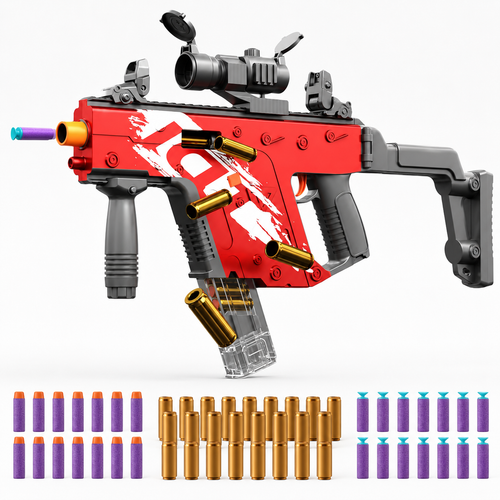 Vector SMG Shell Ejecting Toy Gun Electric Automatic Foam Dart Blaster