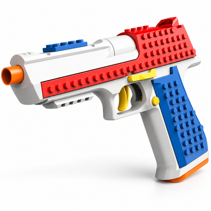 Brick Eagle Shell Ejecting Dart Blaster - Building Block Toy Pistol
