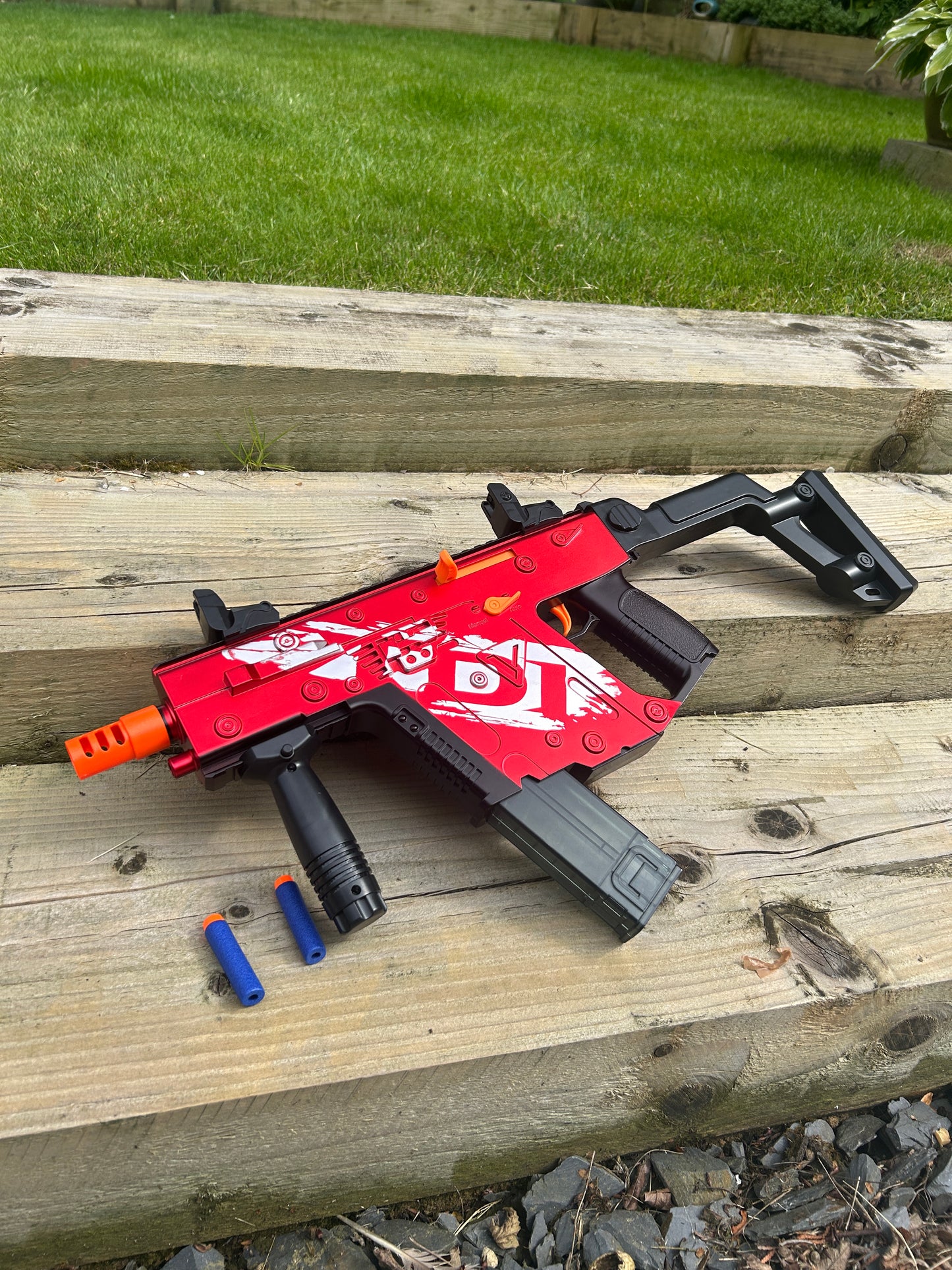 Vector SMG Shell Ejecting Toy Gun Electric Automatic Foam Dart Blaster