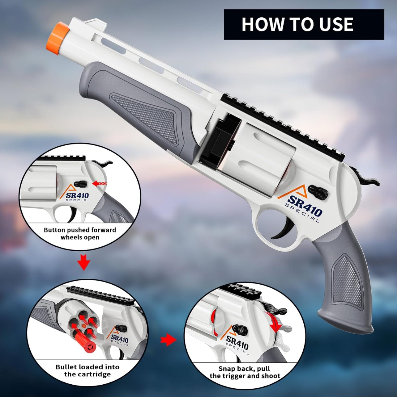 The Ghoul’s Revolver Shotgun Pistol Dart Blaster | Cosplay Gun