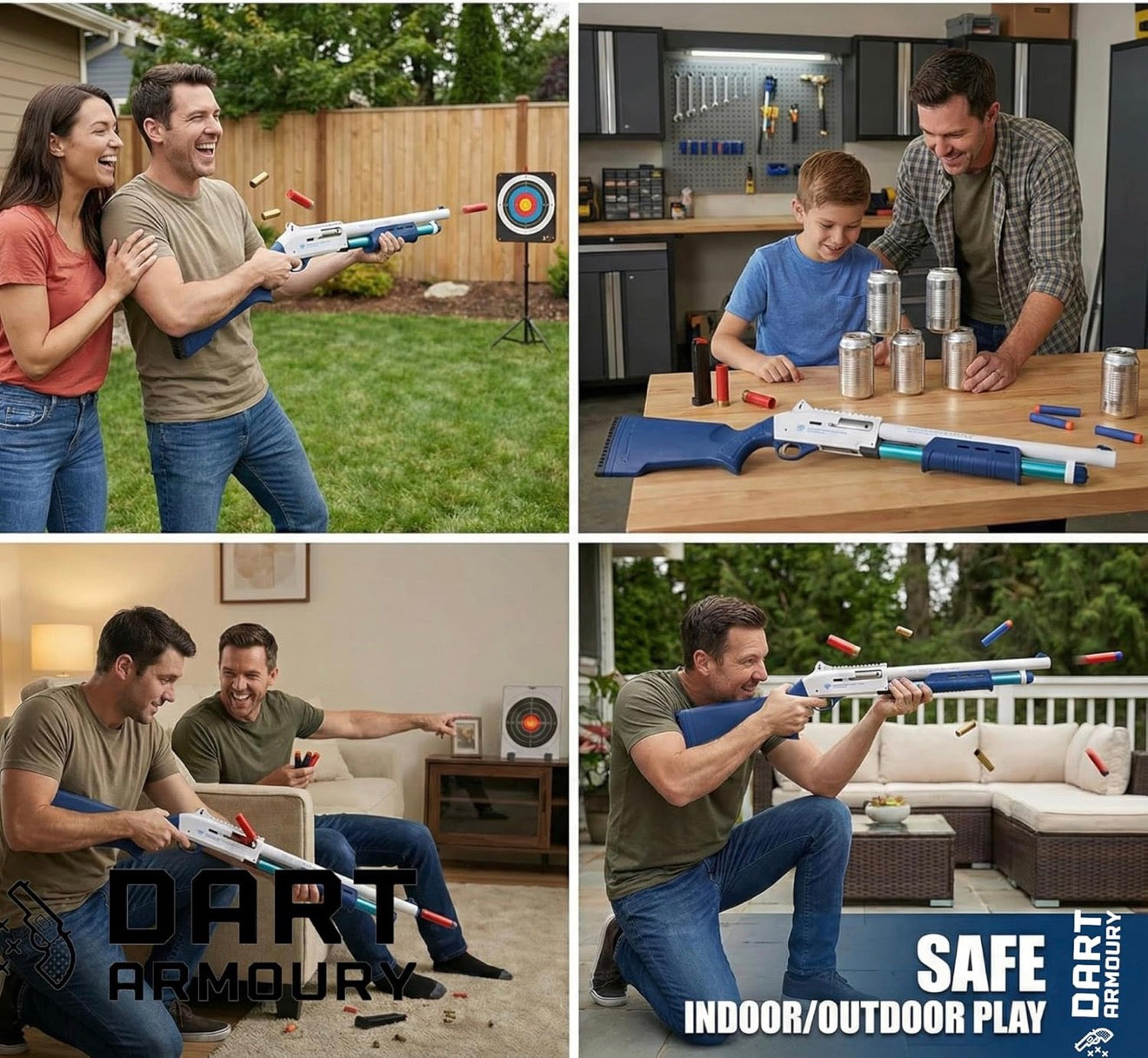 M870 Tactical Shotgun Shell Ejecting Dart Blaster Prop Cosplay Toy Gun