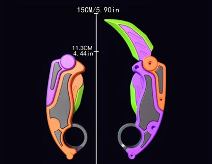 Karambit Toy Fidget Knife - Folding Flick Safety Blade