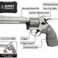 Revolver Semiauto Pistol Soft Dart Blaster Cosplay / Prop Toy Gun