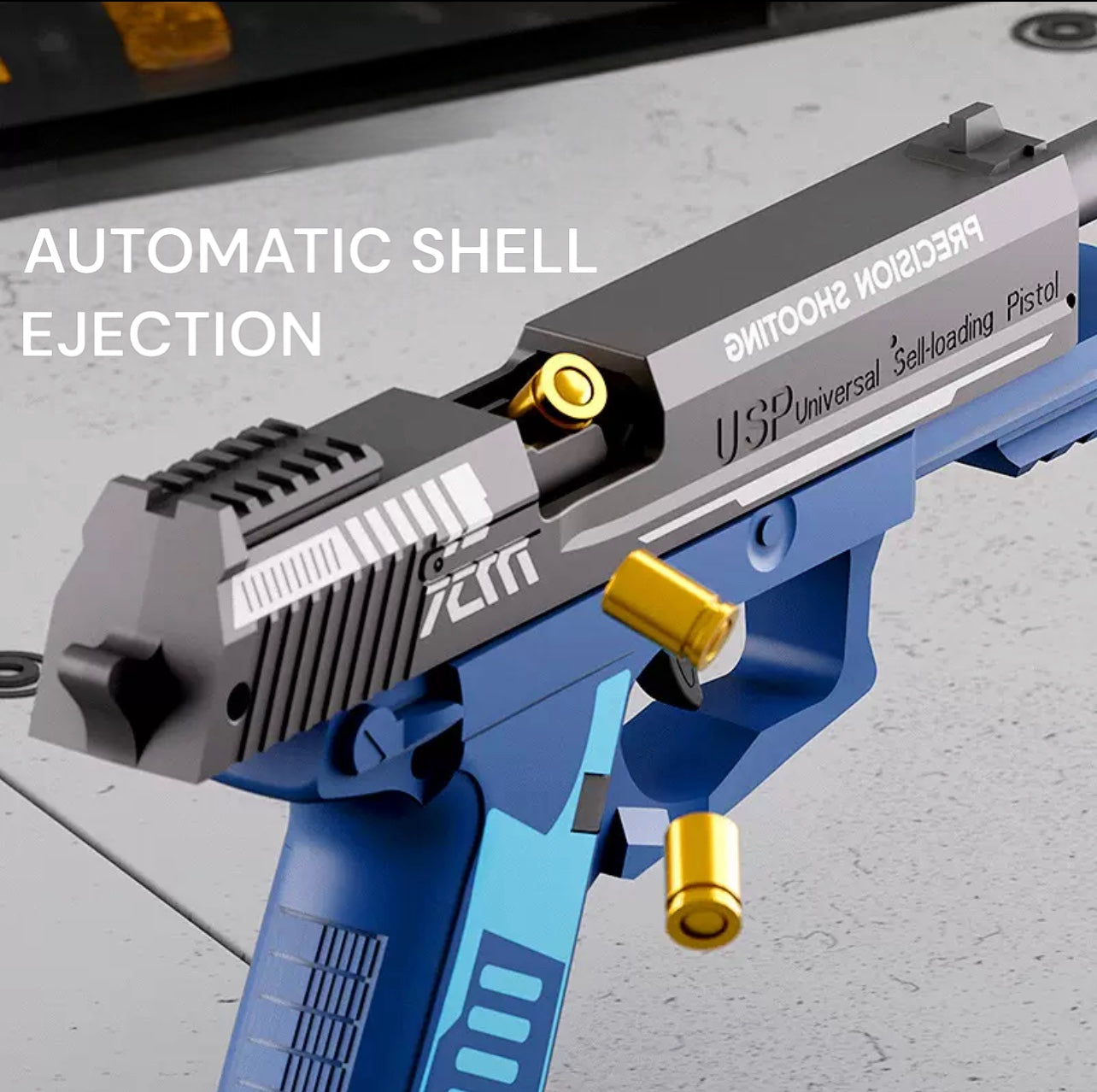 USP45 Shell Ejecting Blowback Dart Blaster Pistol