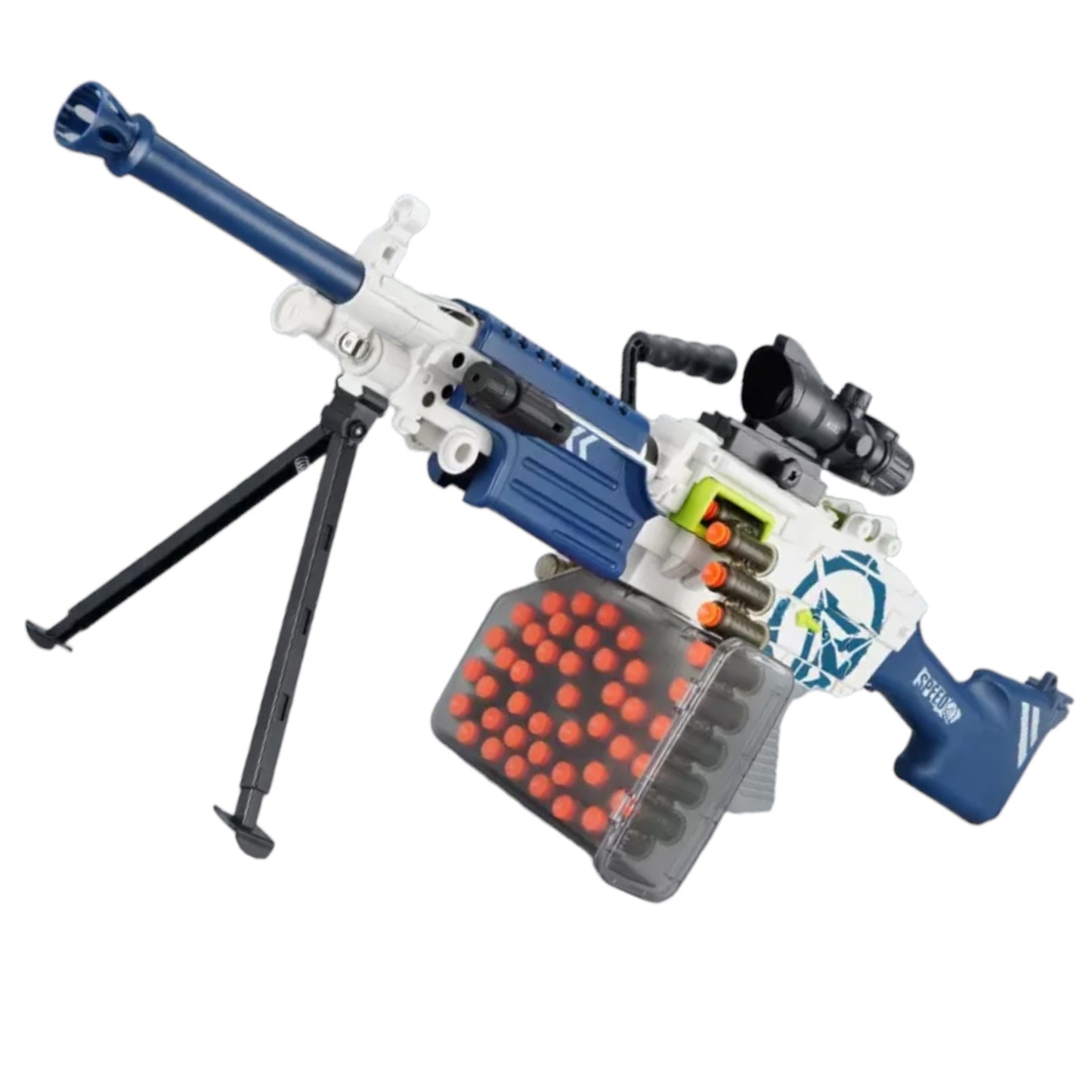 M249 SAW Belt-Fed Machine Gun - Dart Blaster