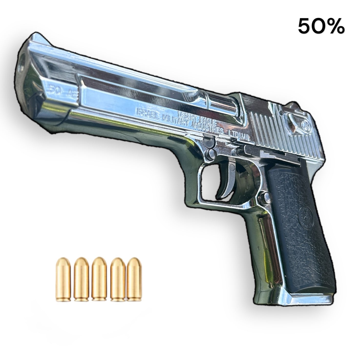 Desert Eagle Miniature Scale Model Metal Pistol with Moving Parts Ejecting Shells | ALLOY ARMY