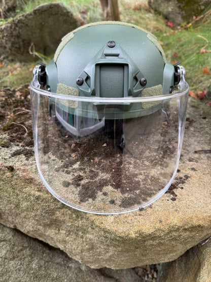 Tactical Combat Helmet with Optional Clear Visor | Cosplay & Airsoft Replica
