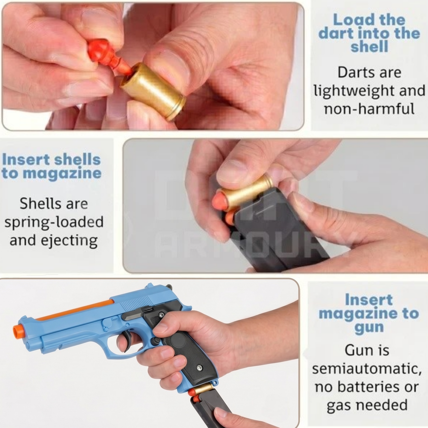 M9A3 Pistol Shell Ejecting Toy Gun & Cosplay Prop