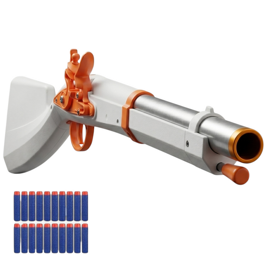Musket Rifle Full Size Dart Blaster with Barrel Loading | Cosplay Prop & Toy Gun