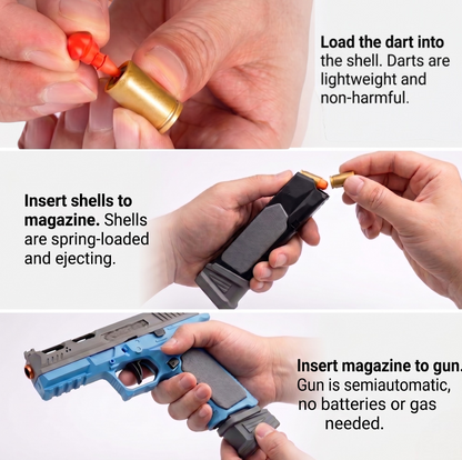 Raven Tactical Pistol Shell Ejecting Blowback Toy Gun & Cosplay Prop