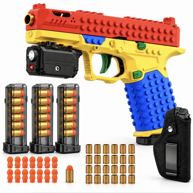 Block-17 Duty Kit bundle — Block-17 pistol, 2 extra magazines, 24 shells + 200 darts, holster, tactical light & laser