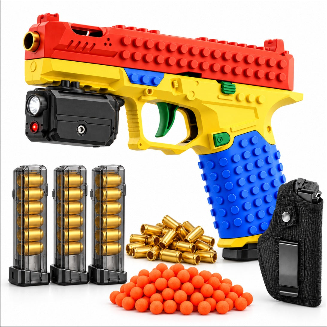 Block-17 Duty Kit bundle — Block-17 pistol, 2 extra magazines, 24 shells + 200 darts, holster, tactical light & laser