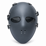 Dart Armoury full face mask in matte dark grey with mesh eye covers