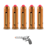 Dart-loaded toy shells for the double action toy revolver