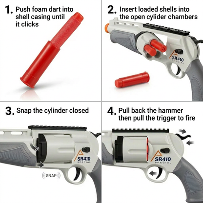 The Ghoul’s Revolver Shotgun Pistol Dart Blaster | Cosplay Gun