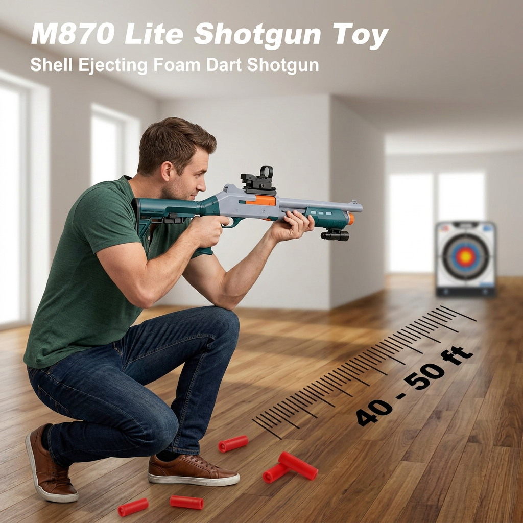 M870 Lite Tactical Shotgun Shell Ejecting Foam Dart Gun – Dart Armoury