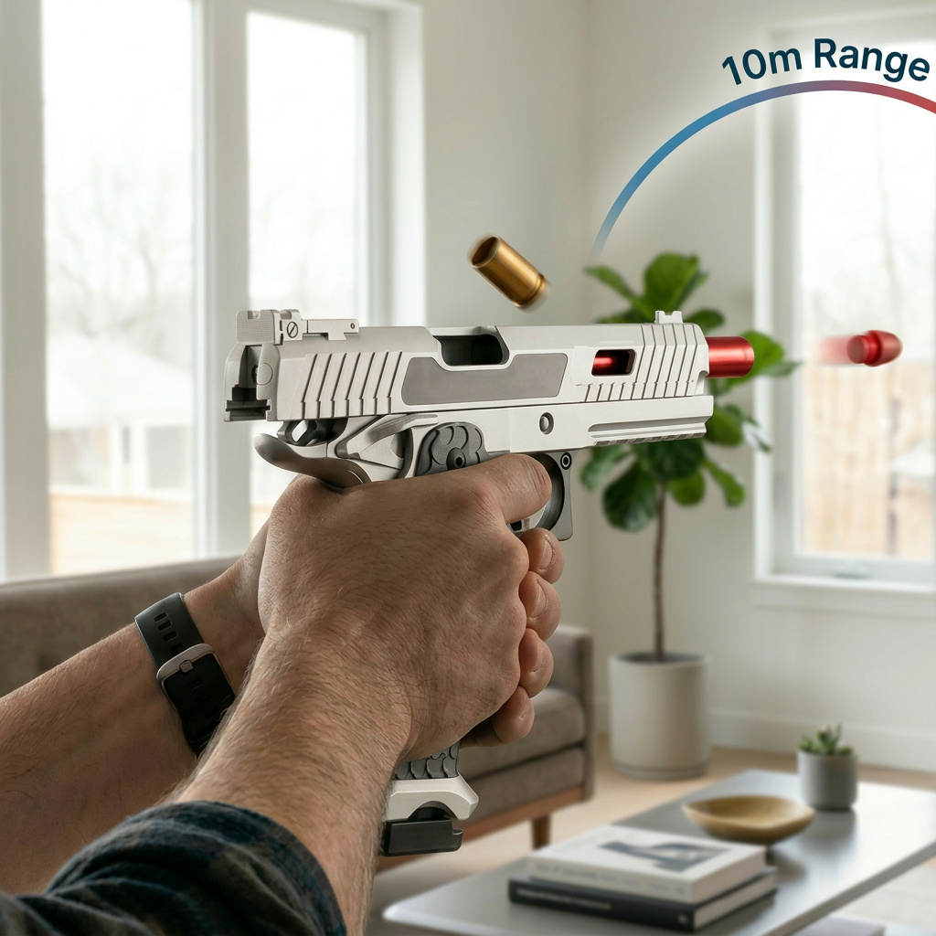 1911 Tactical Blowback Pistol Semiauto Dart Blaster Toy Gun
