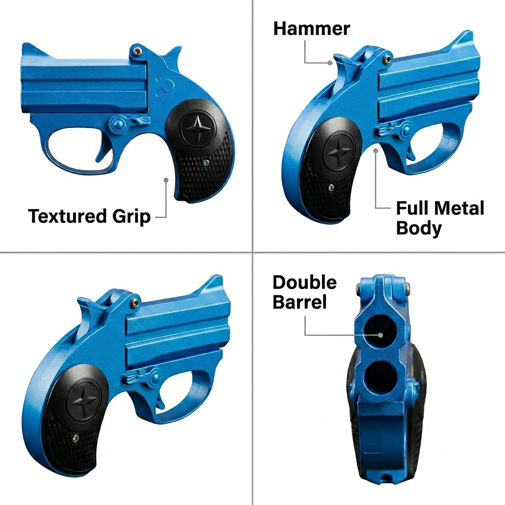 Derringer Compact Metal Pistol